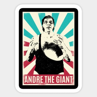 Vintage Retro Andre The Giant Sticker